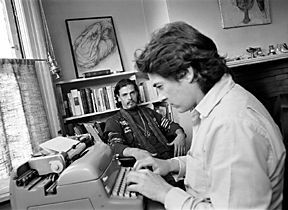 Freewheelin Frank & Michael McClure, photo by Larry Keenan